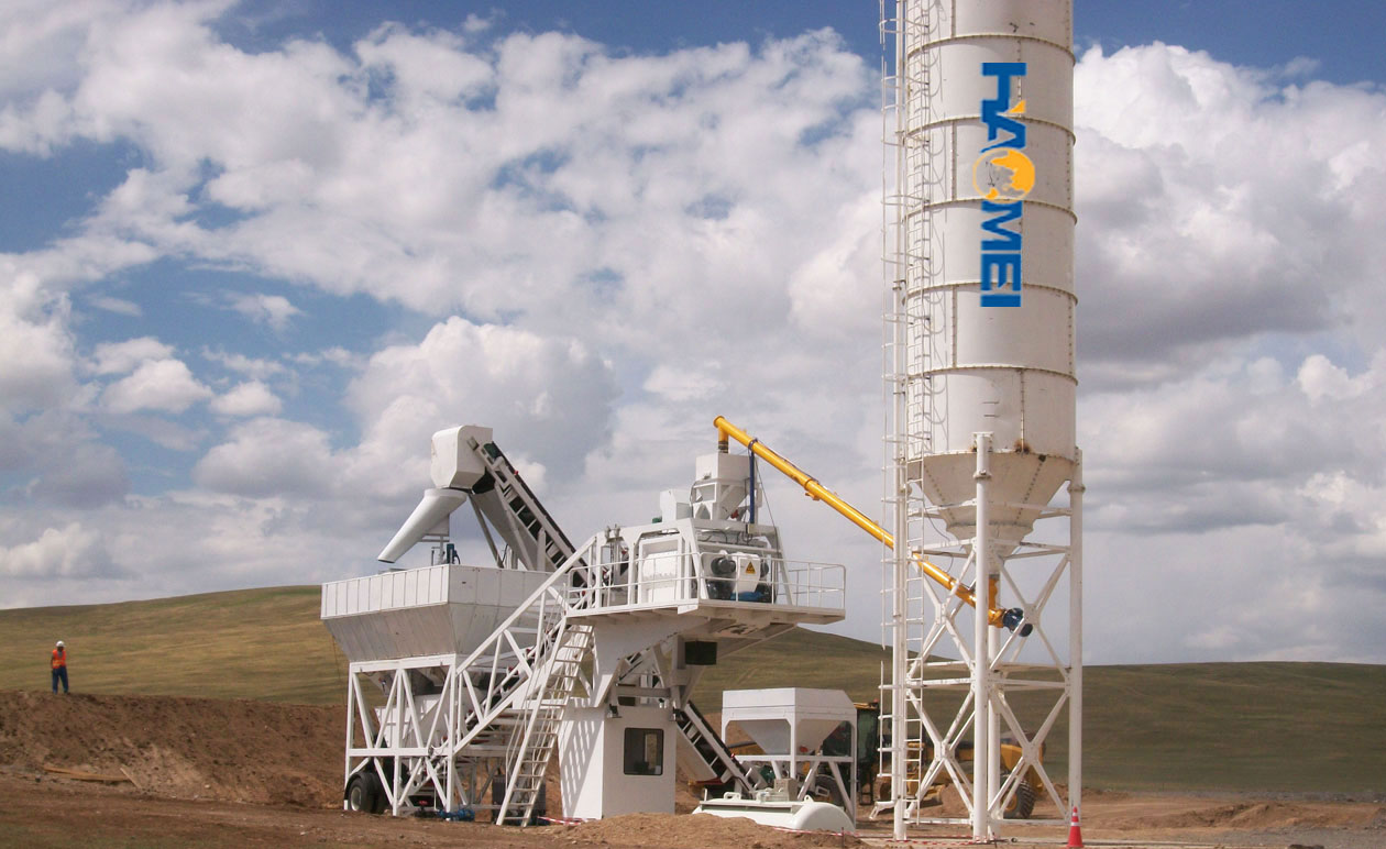 Portable Concrete Batching Plant on Australian