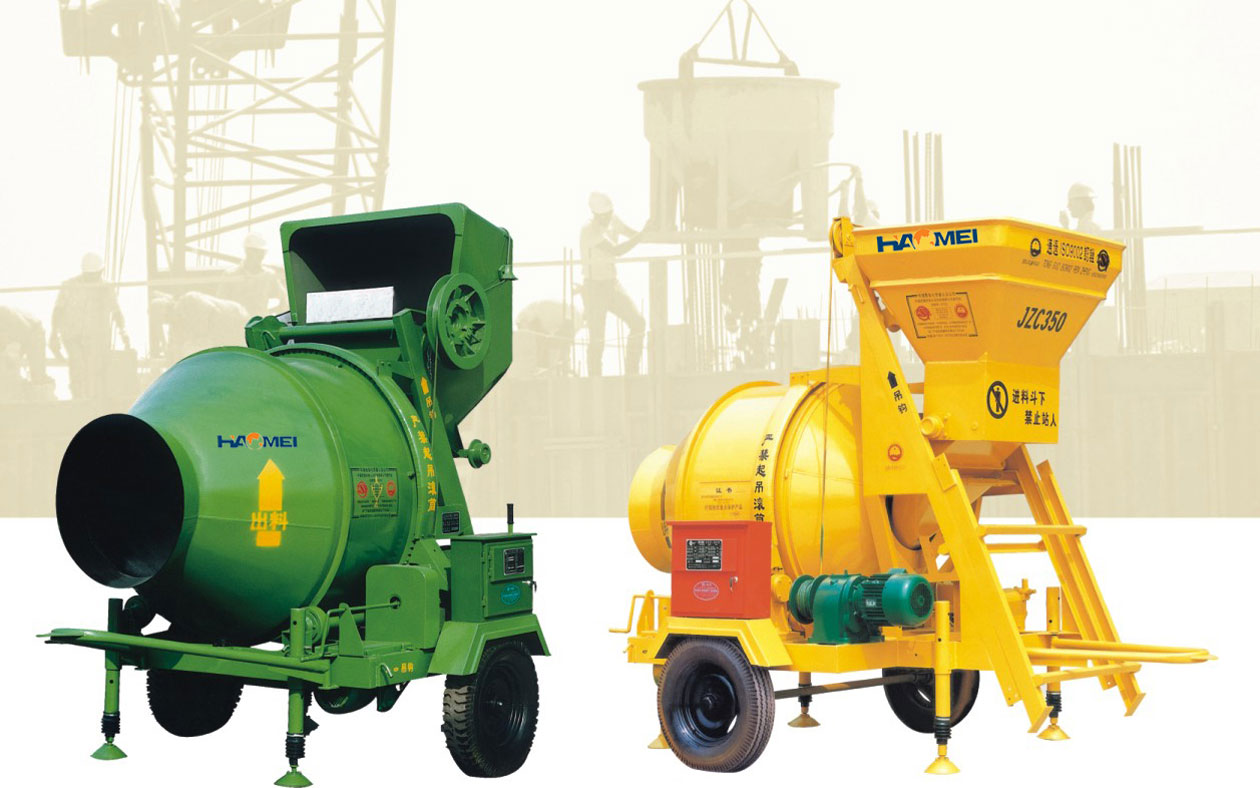 mobile concrete mixer