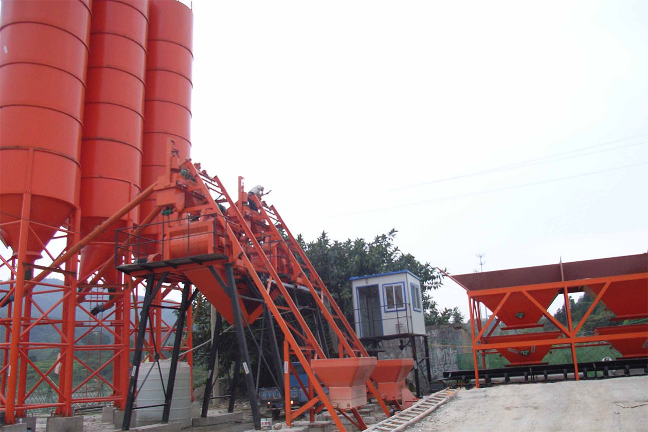 wet concrete batching plant