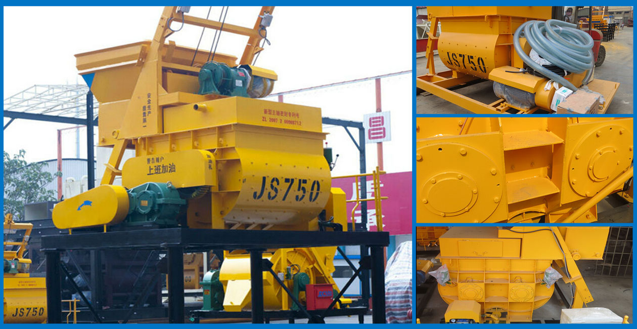 twin shaft concrete mixer