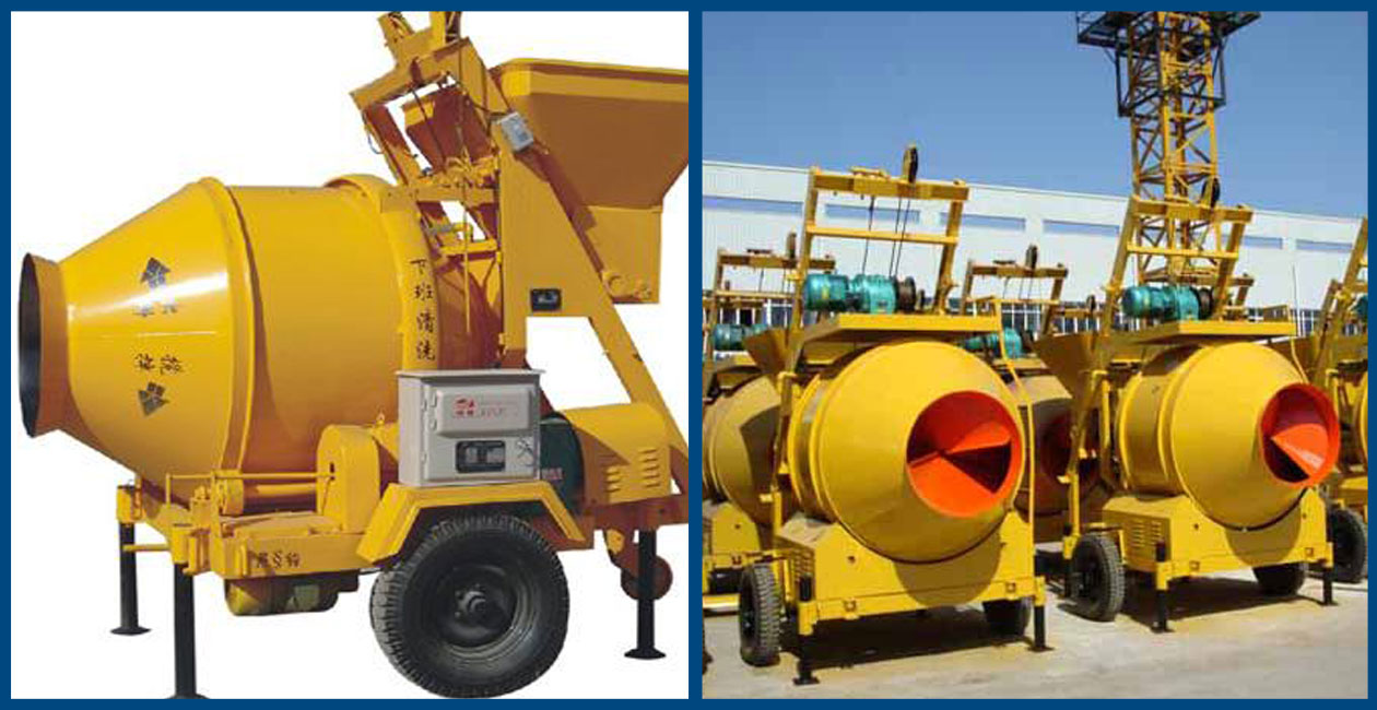 mobile concrete mixer machine