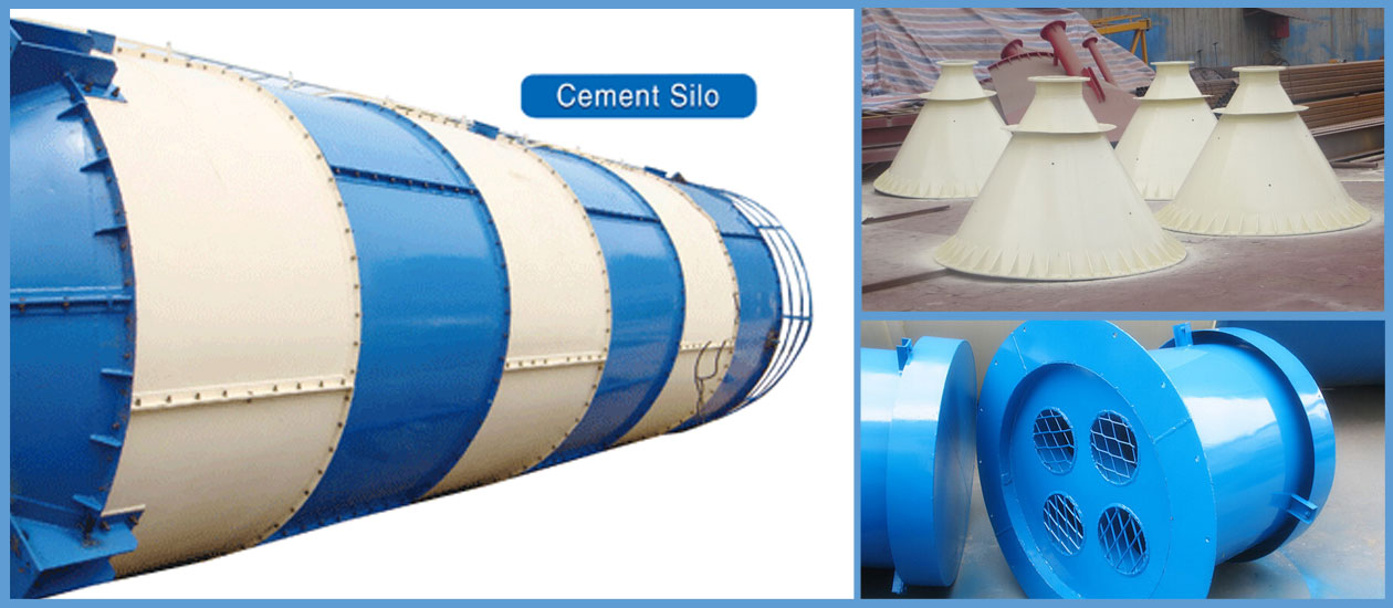 Cement Silo of Mobile Concrete Batching Plant