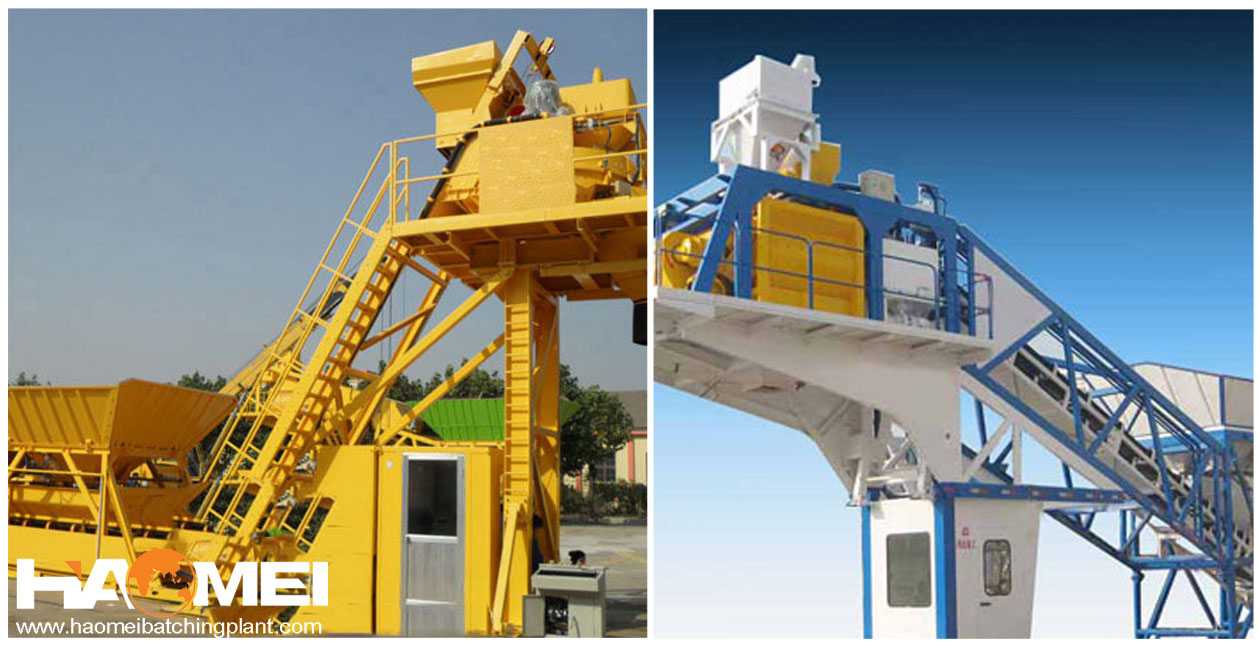 yhzs35 mobile concrete batching plant