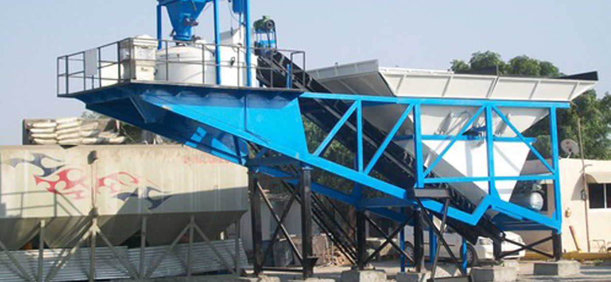 Pan Mixer Concrete Batching Plant