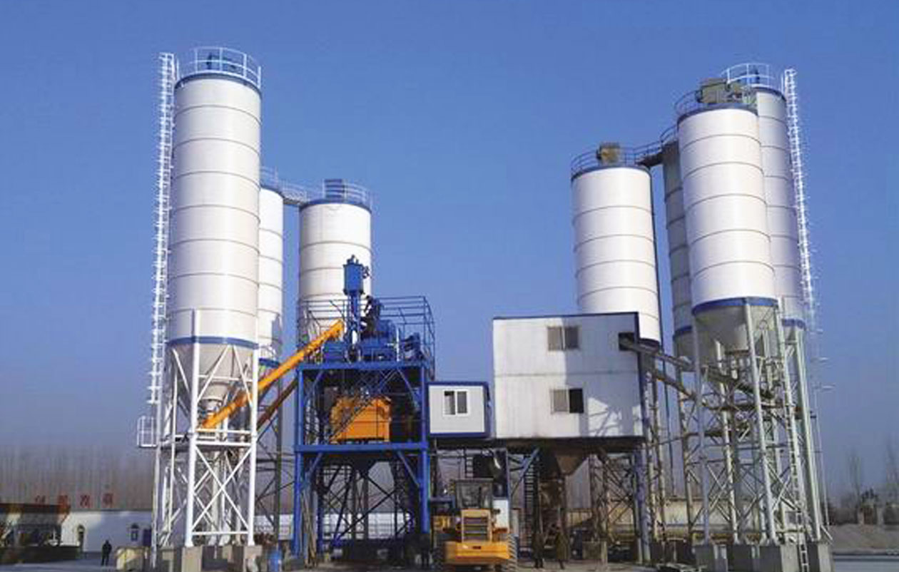 dry mix concrete batching plant