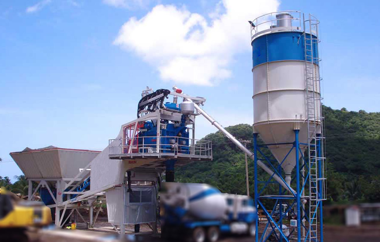 YHZS25 Mobile Concrete Batching Plant