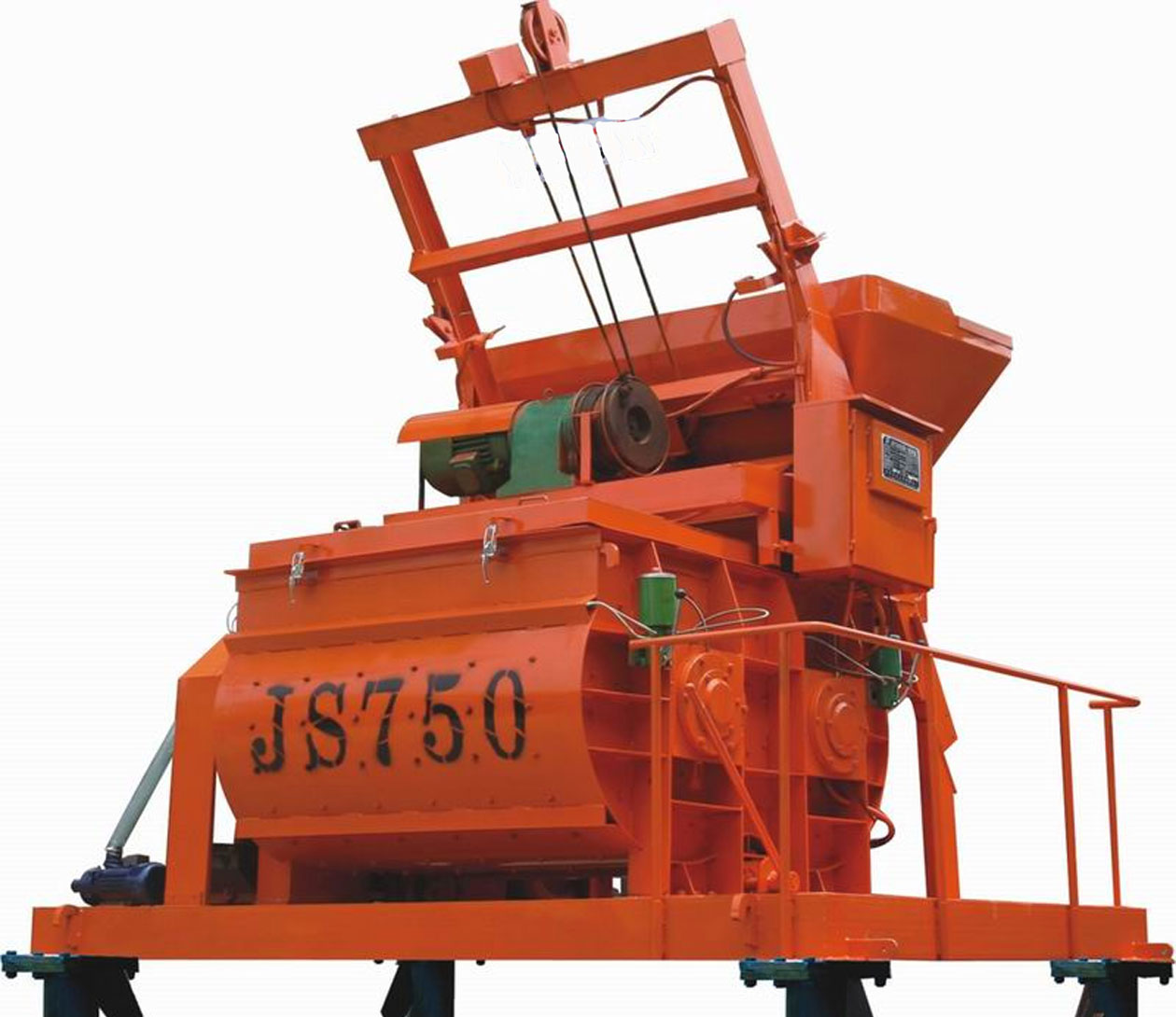 Concrete Mixer with Hydraulic Hopper