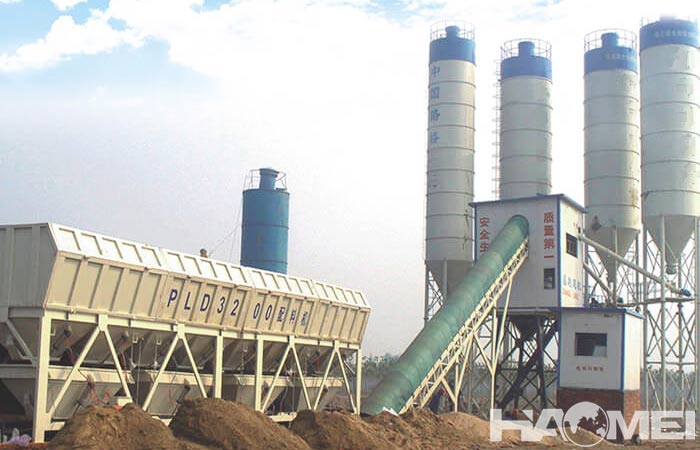 dry mix concrete batching plant