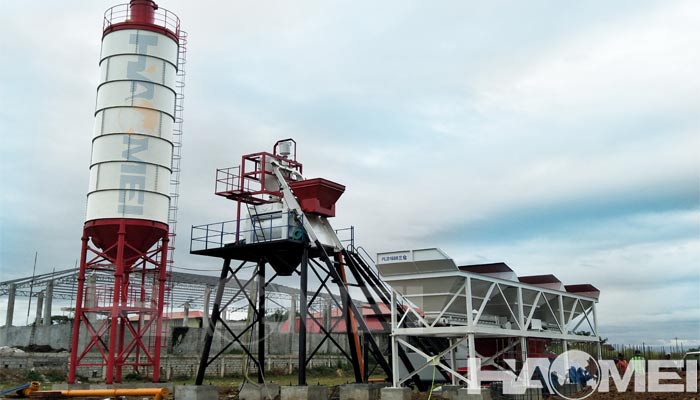 concrete batching plant hzs50 ph