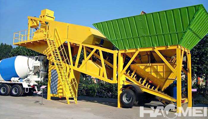 mobile ready mix concrete plant