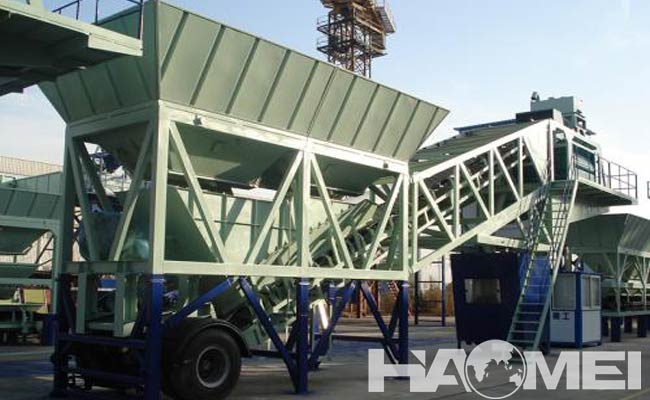 mobile mini concrete batching plant