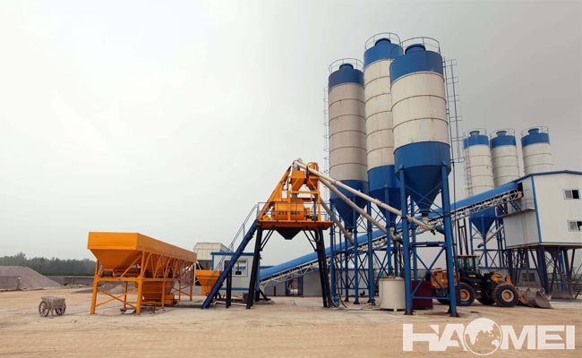 wet batch concrete plant for sale