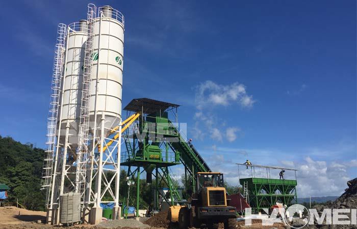 concrete batching plant wet mix