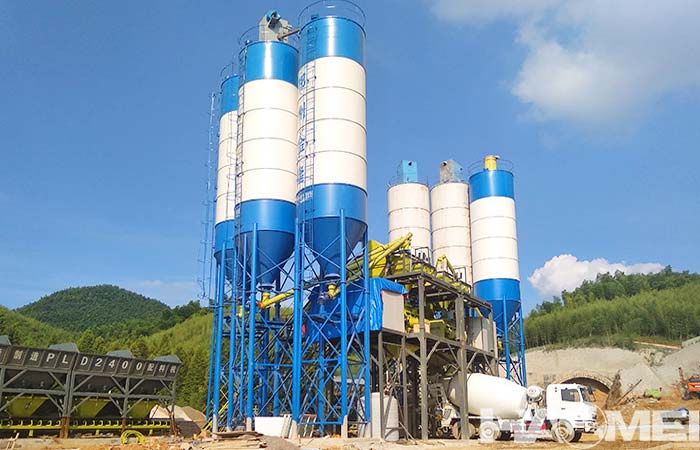 wet mix concrete batching plant