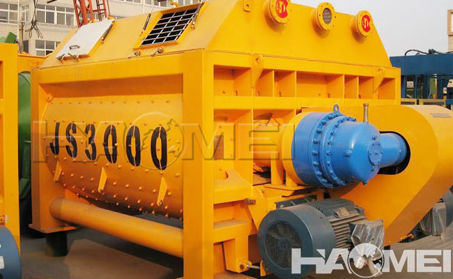 js3000 twin shaft concrete mixer