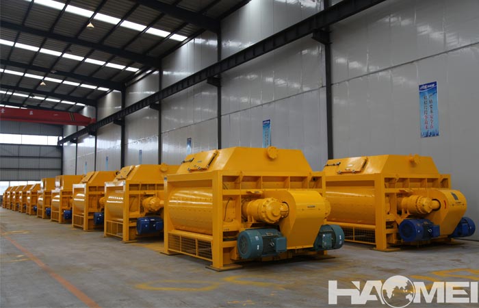 js4000 twin shaft concrete mixer factory